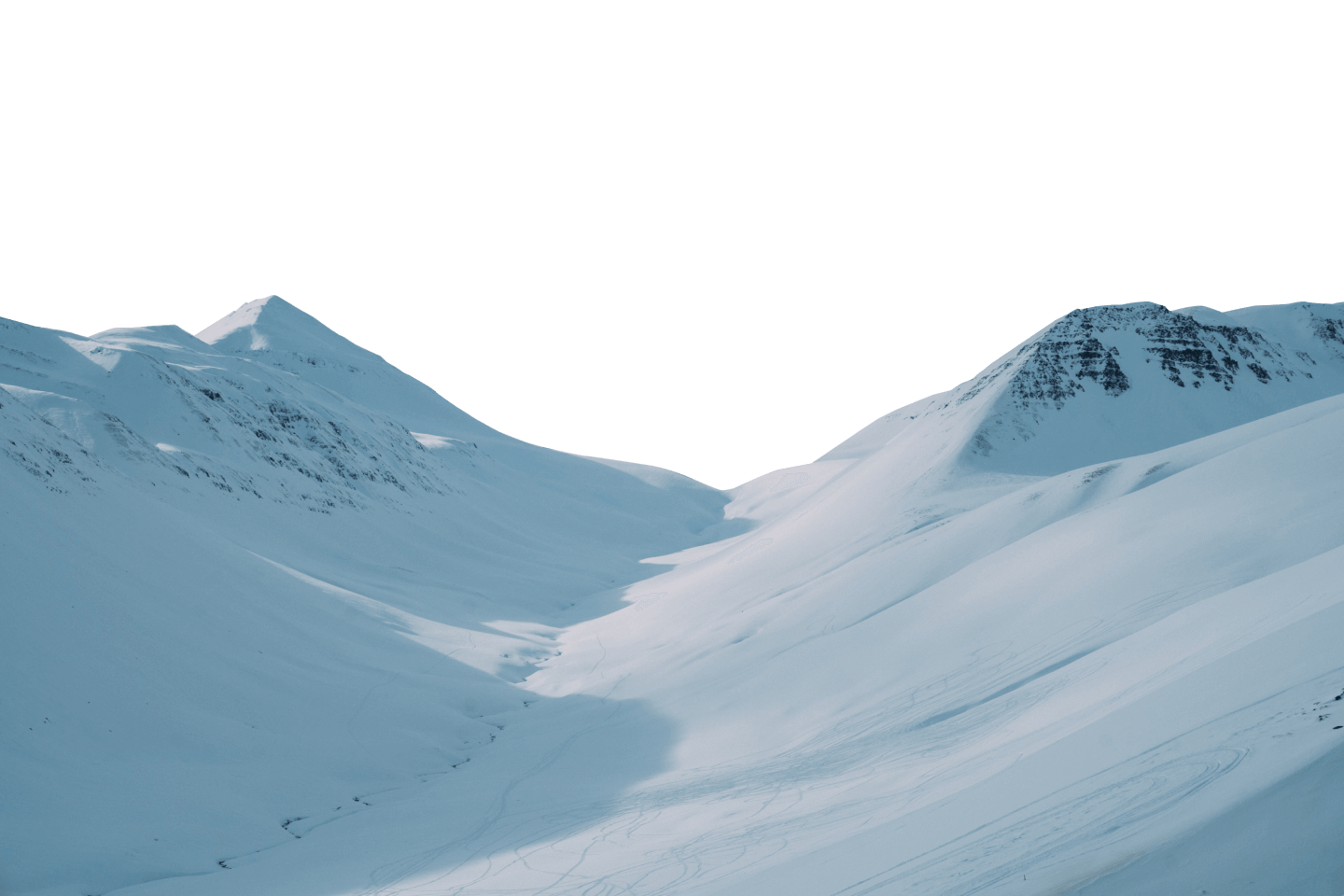 Iceland’s valleys take on a whole new coat of paint in winter.