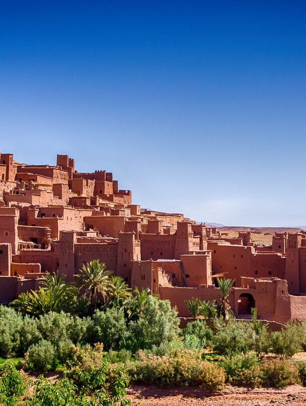 Rock climbing and hiking in the Todgha Gorge area, Morocco