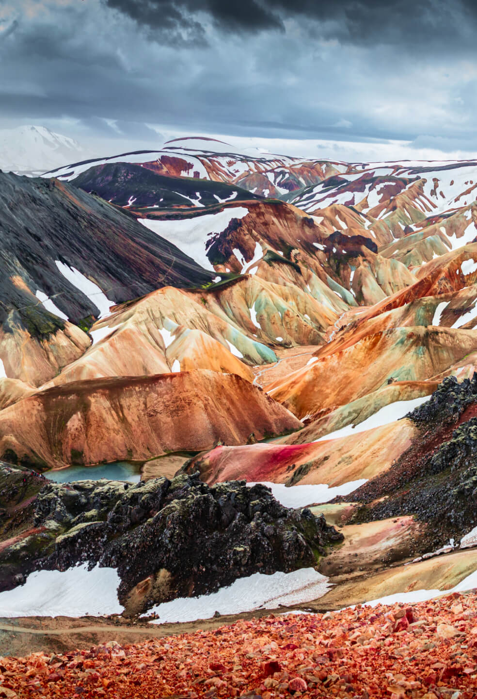 The rainbow-hued hills of Landmannalaugar won’t leave anyone disappointed, that’s for sure.