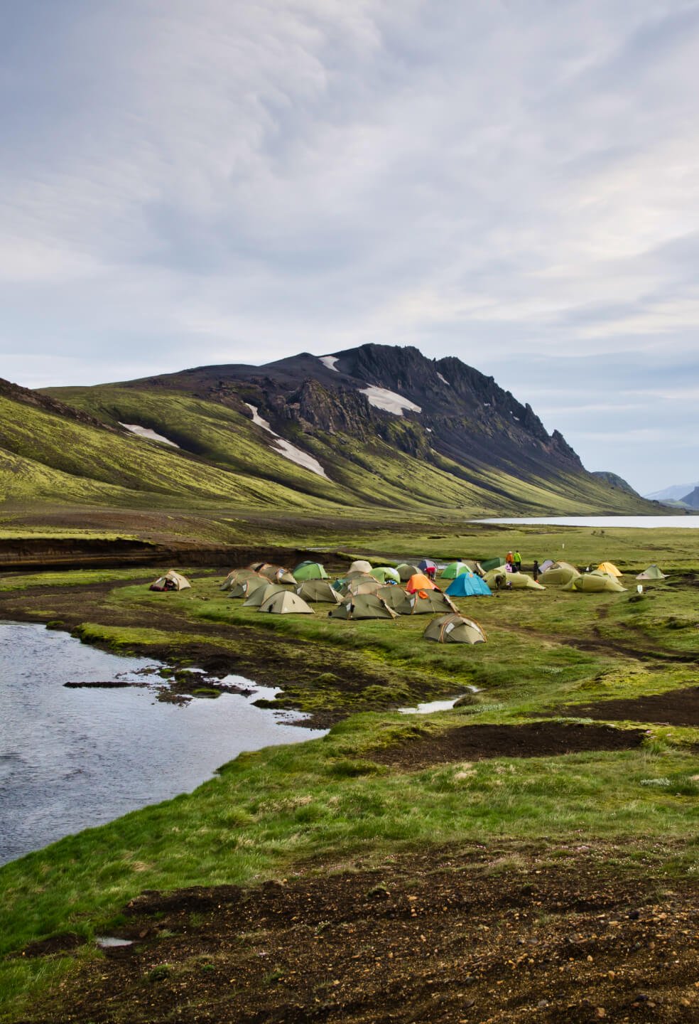 You can enjoy camping in Laugavegur, either on the public or park areas.