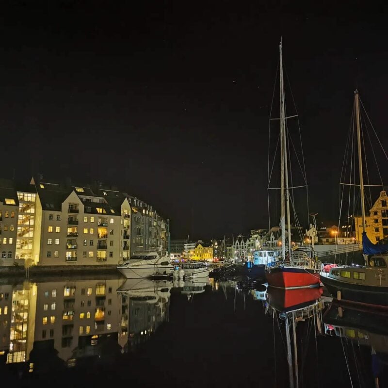 A sailing ship in Ålesund, Norway