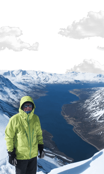 A breathtaking Arctic panorama of Svalbard.