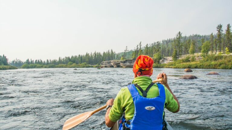 Wild canoe adventure on the Hawkrock River