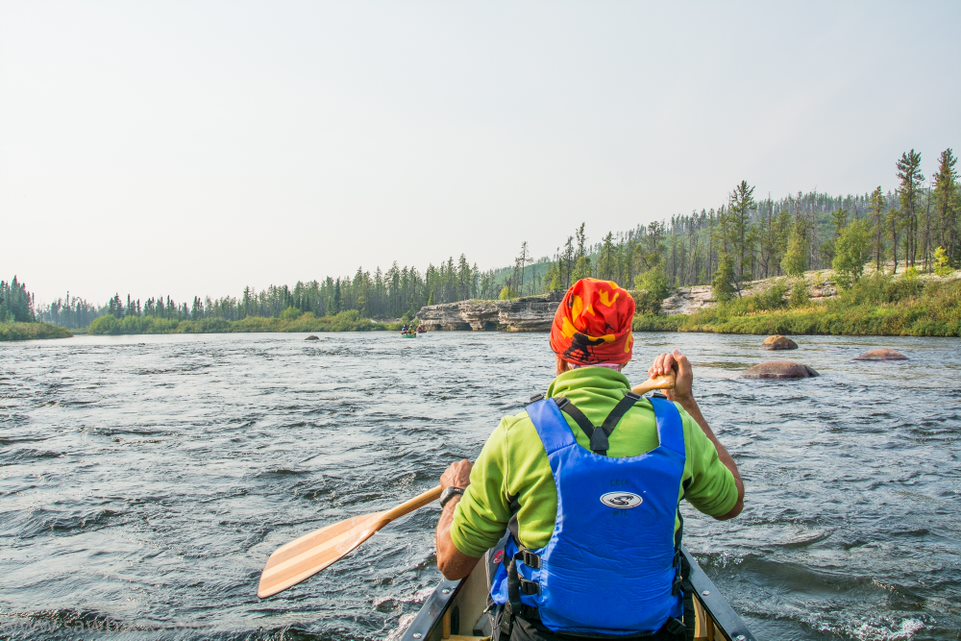 Wild canoe adventure on the Hawkrock River