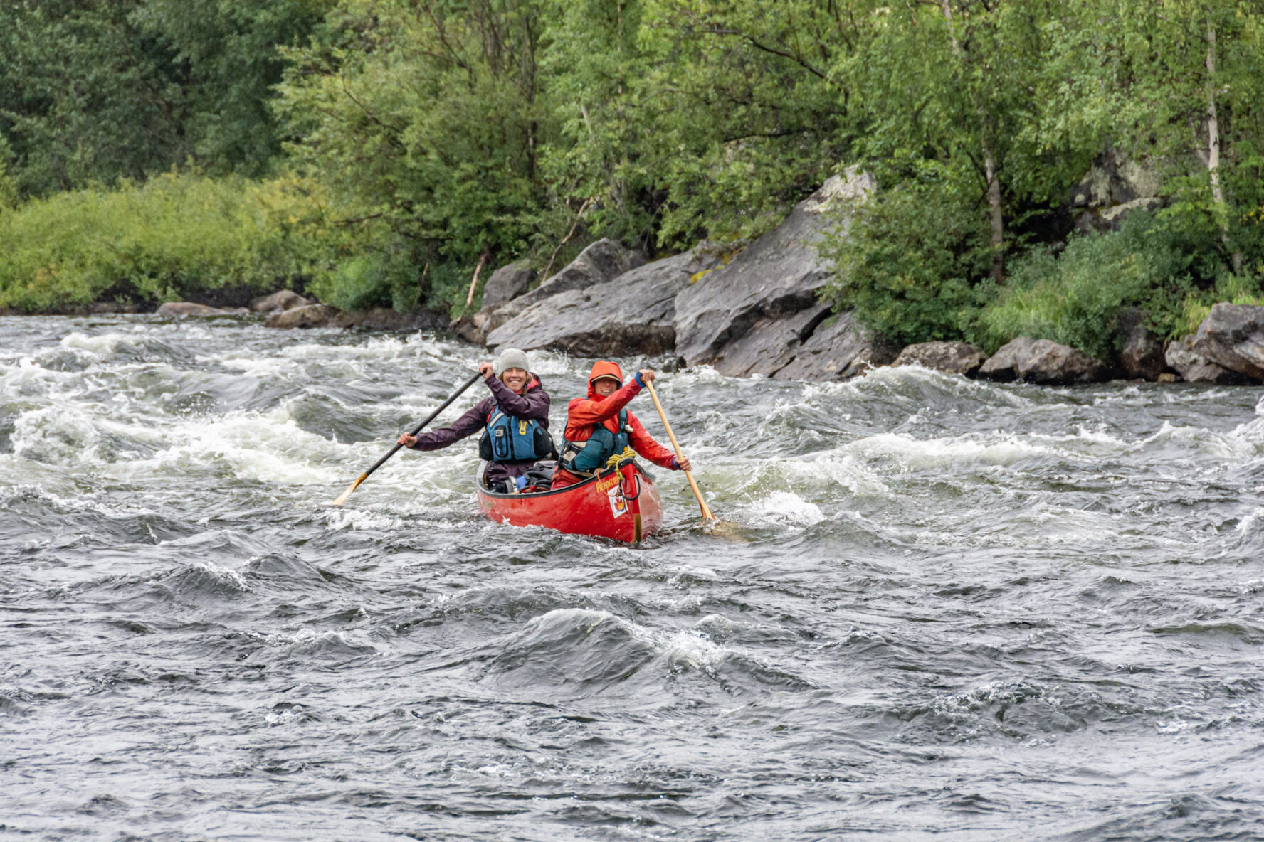 Wild canoe adventure on the Seal River, Canada