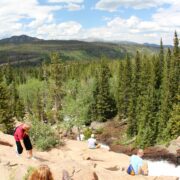 Overlooking Alberta Falls from beside the creek.