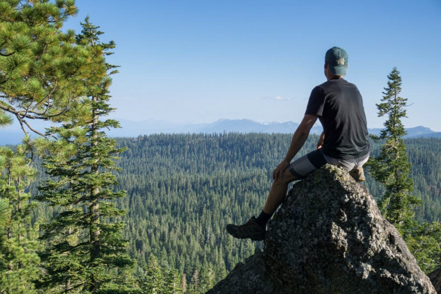 Overlooking Lake Tahoe Basin from the peak of Painted Rock 