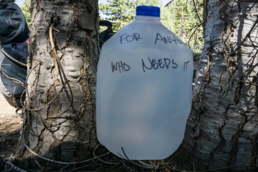 A gift of water from a trail fairy