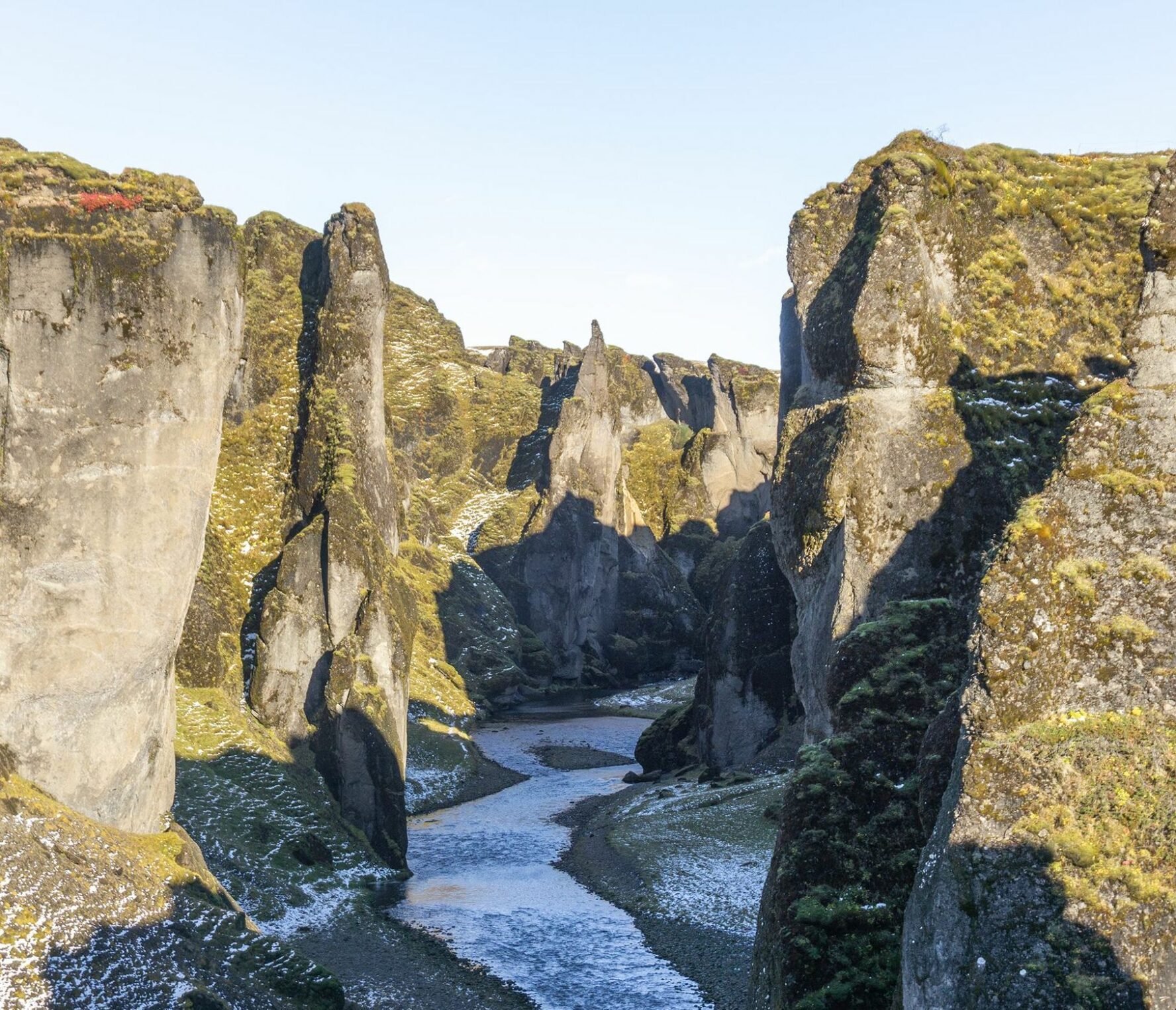 Markarfljótsgljúfur—a stunning canyon fashioned by a glacial river.