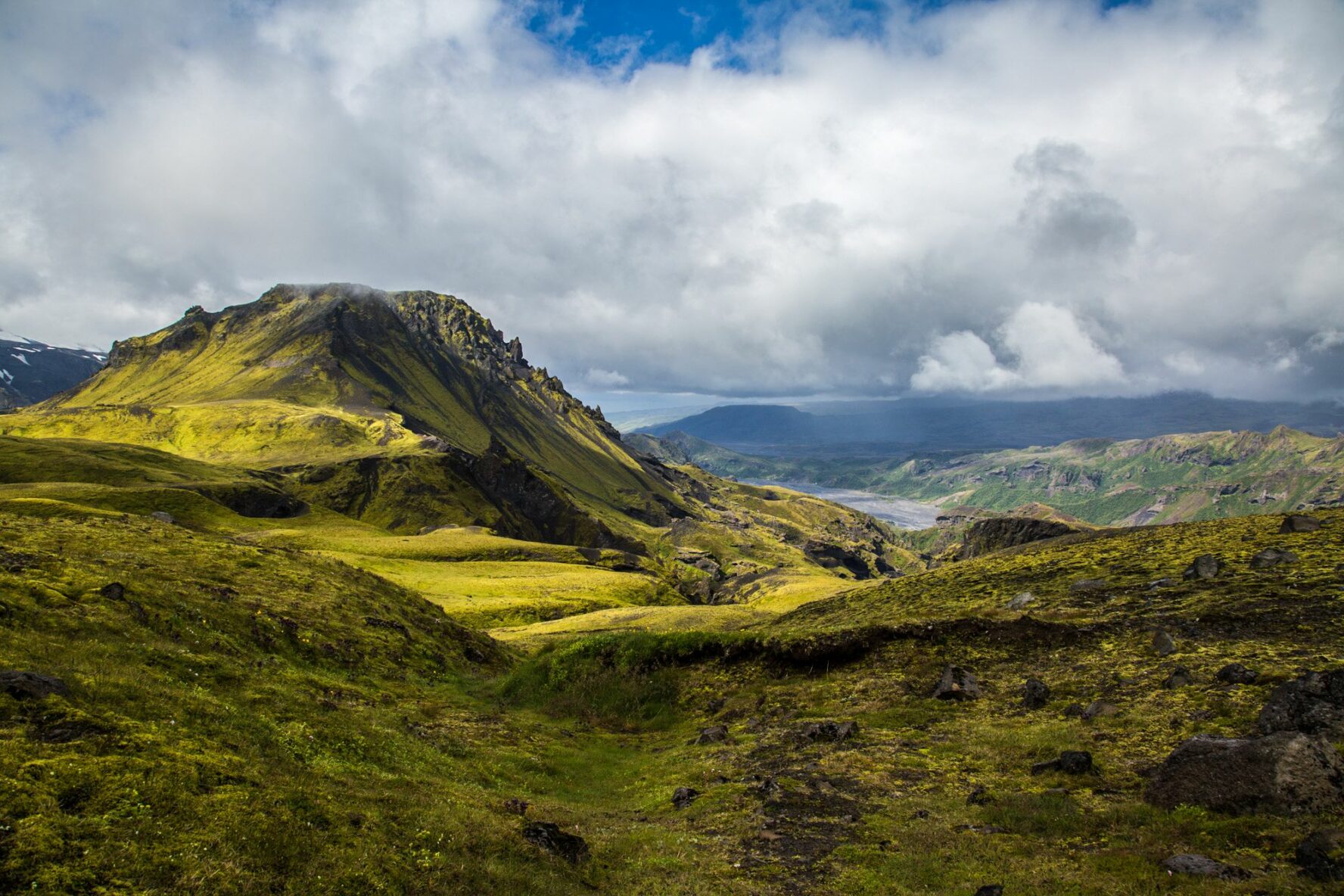 As you get closer to Thorsmork, the landscapes around you will change—soon you’ll be surrounded by a dense birch forest for which Thorsmork is famous for.