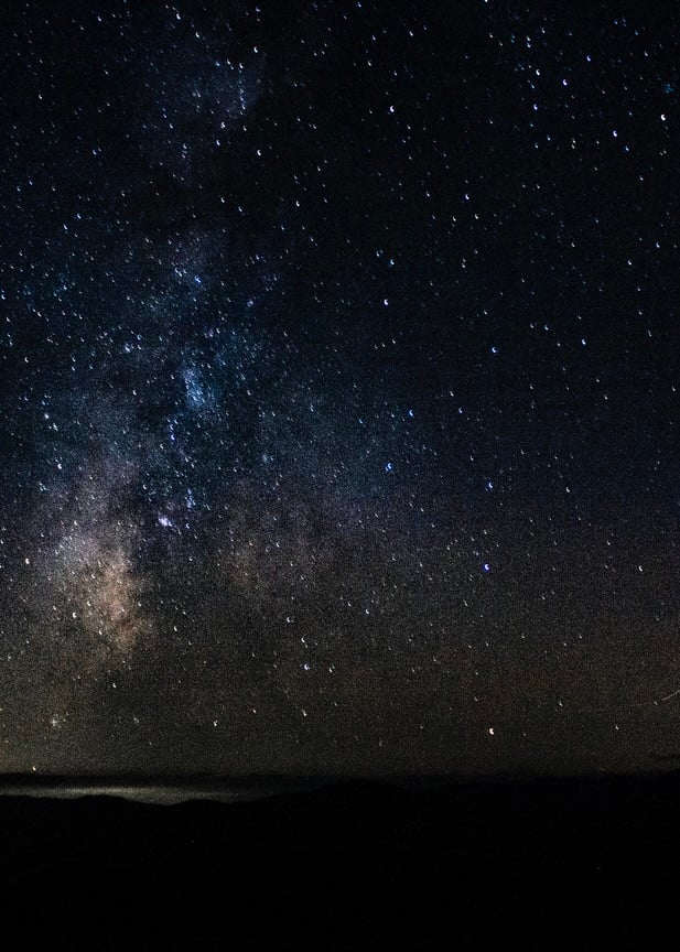 Hiking part Appalachian night sky