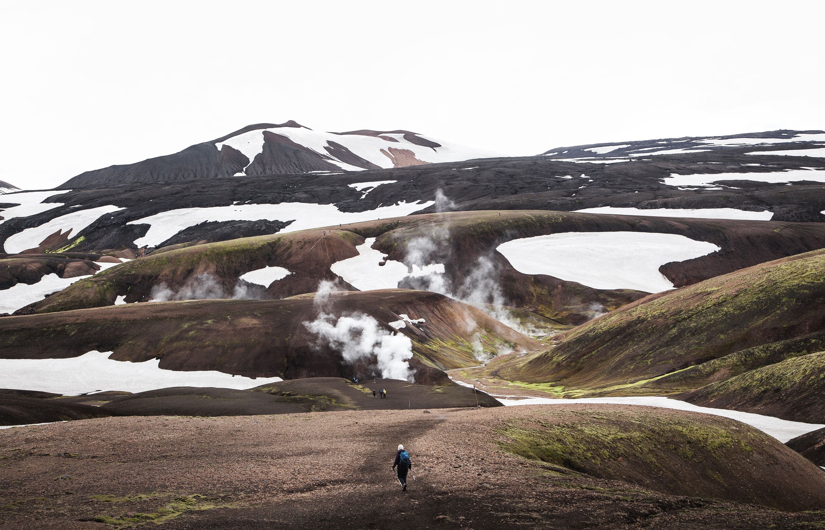 Stunning contrast of the Landmannalaugar