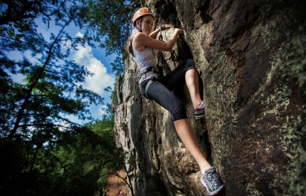 Rock climbing in North Carolina