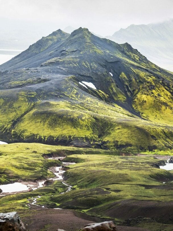 Surreal views while hiking Laugavegur