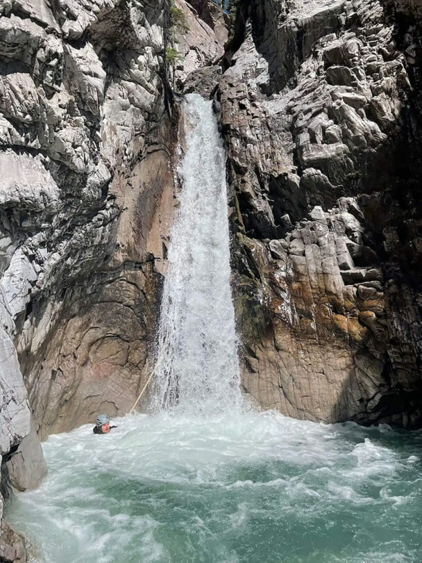 Canyoning in Ouray, Colorado.
