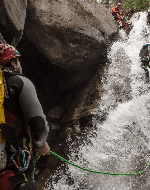 Canyoning in Ouray, Colorado.
