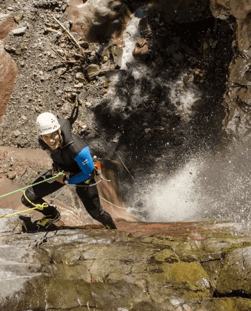 Canyoning in Ouray, Colorado.