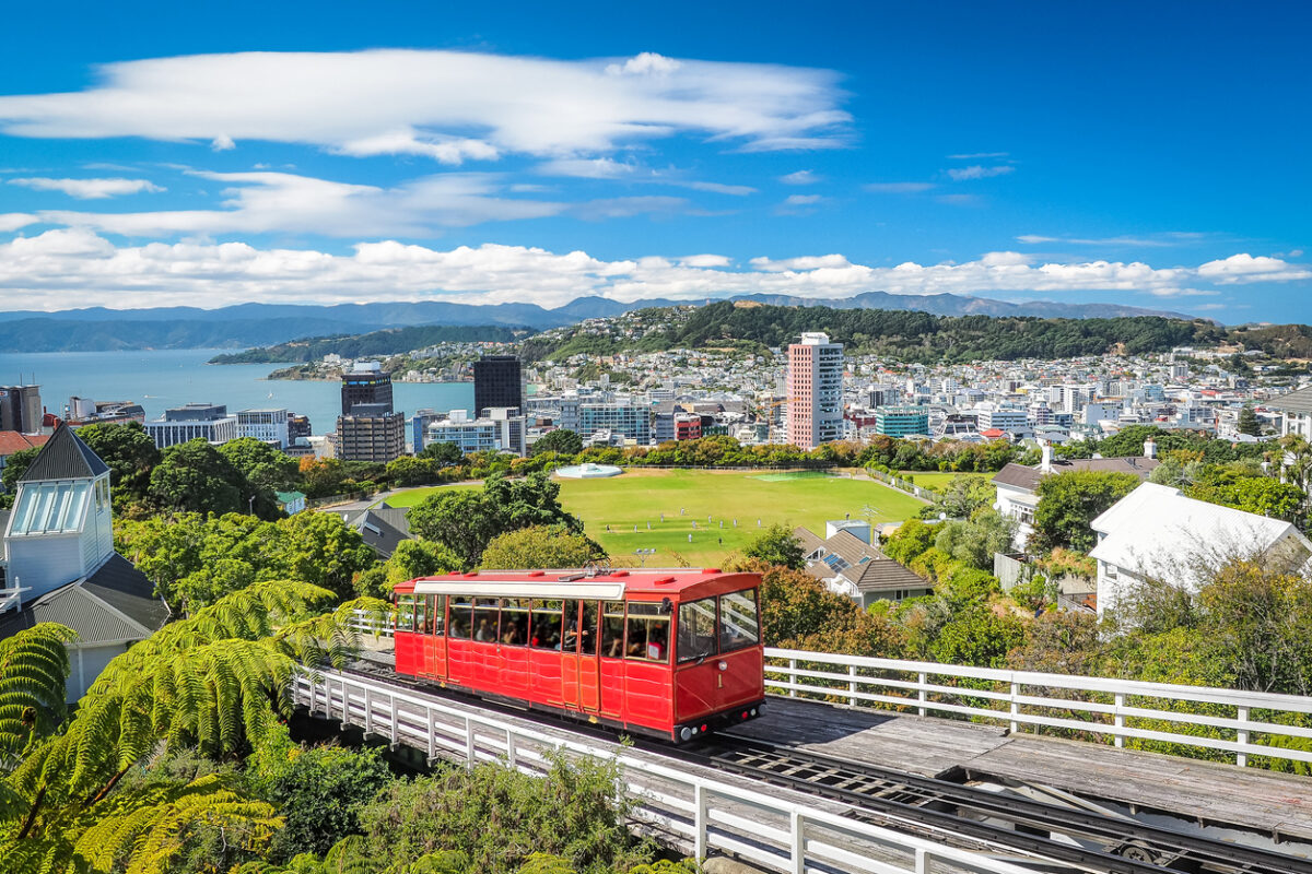 Cable car in Wellington.