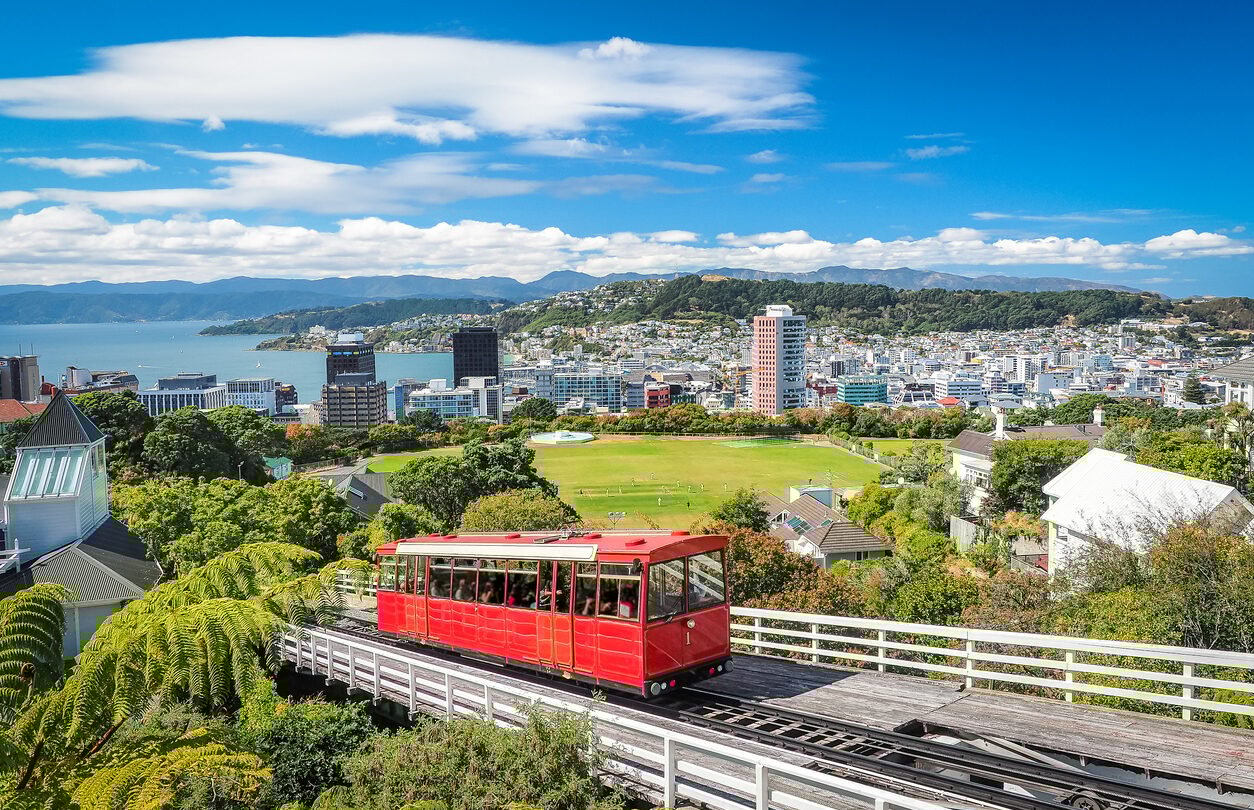 Cable car in Wellington.