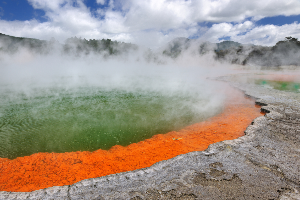 Geothermal pool in Rotorua.
