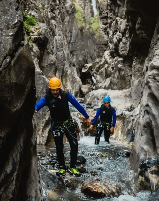 Canyoning in Ouray, Colorado.