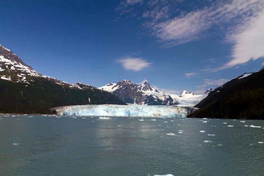 The Meares Glacier in Prince William Sound