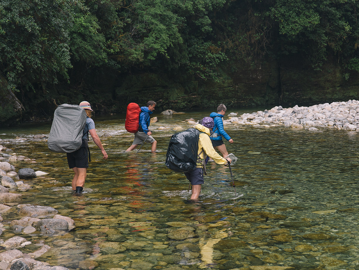 Fording river New Zealand