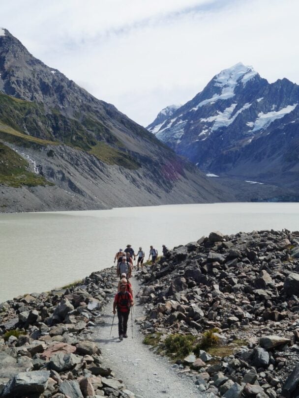 hiking new zealand friends