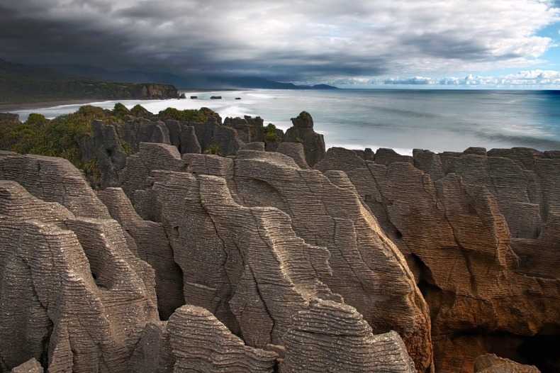 Pancake Rocks in New Zealand.