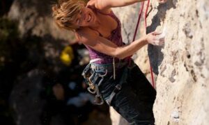 Happy climber in Kompanj.