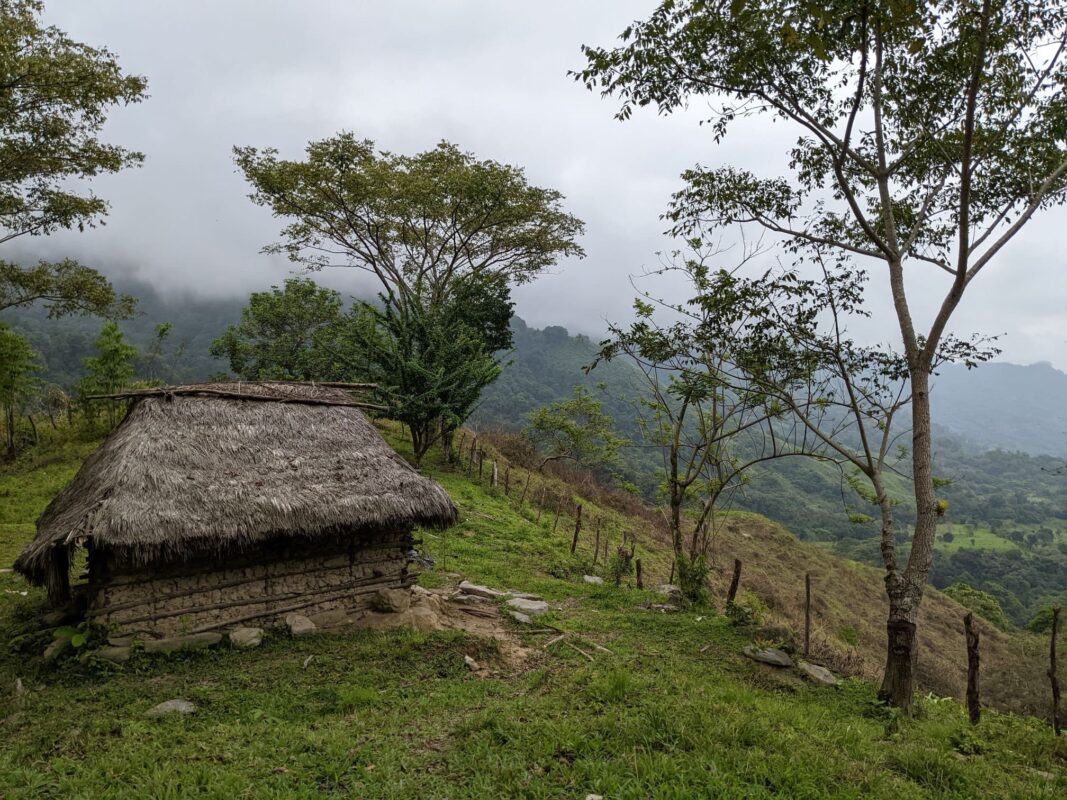 A cottage in the mountains.