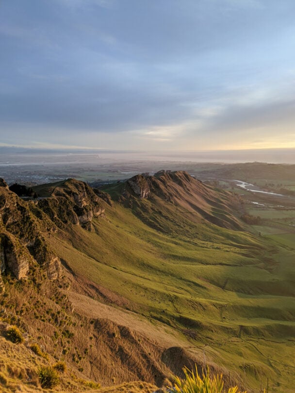 crossing tongariro hikers