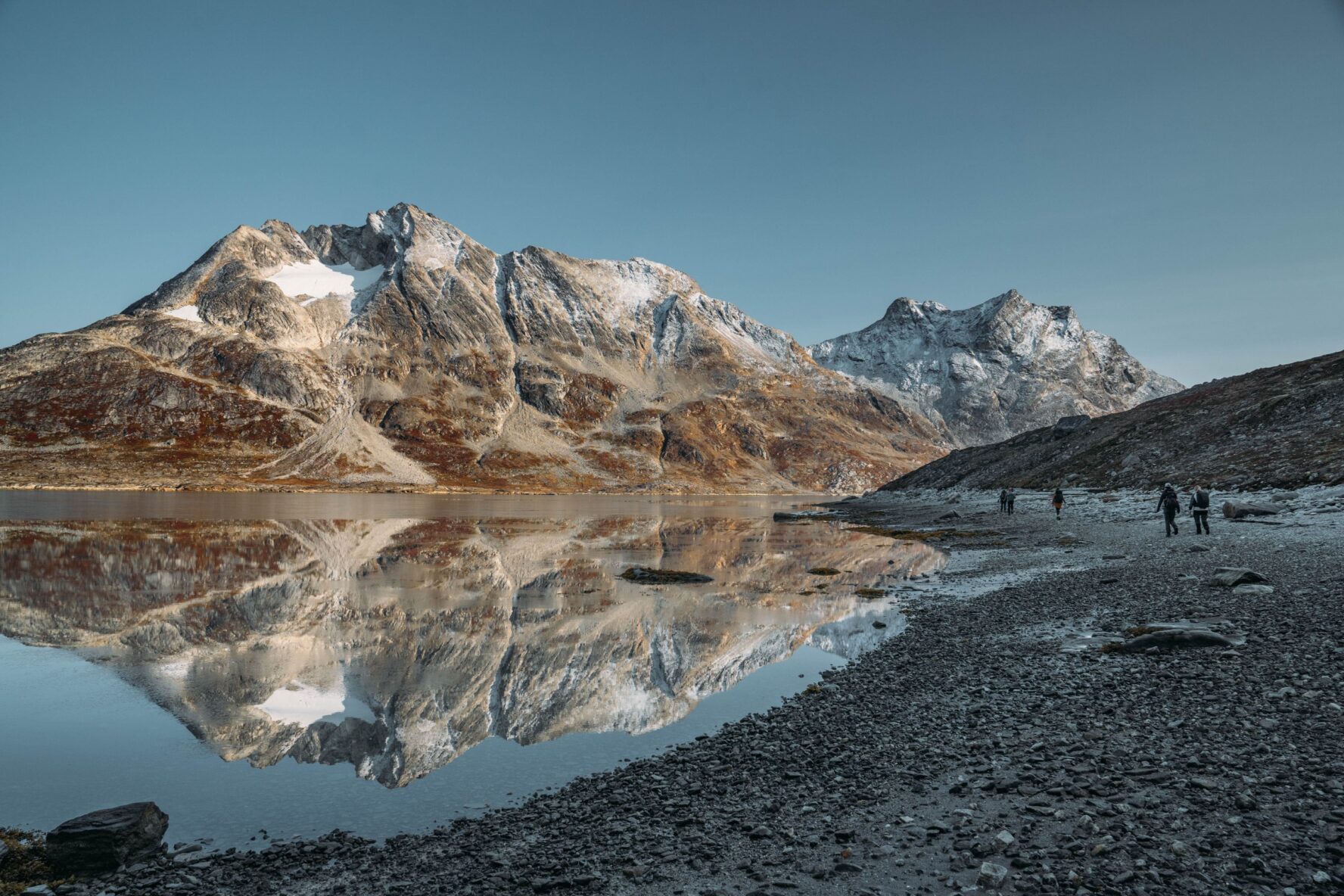 Peak reflection in Greenland