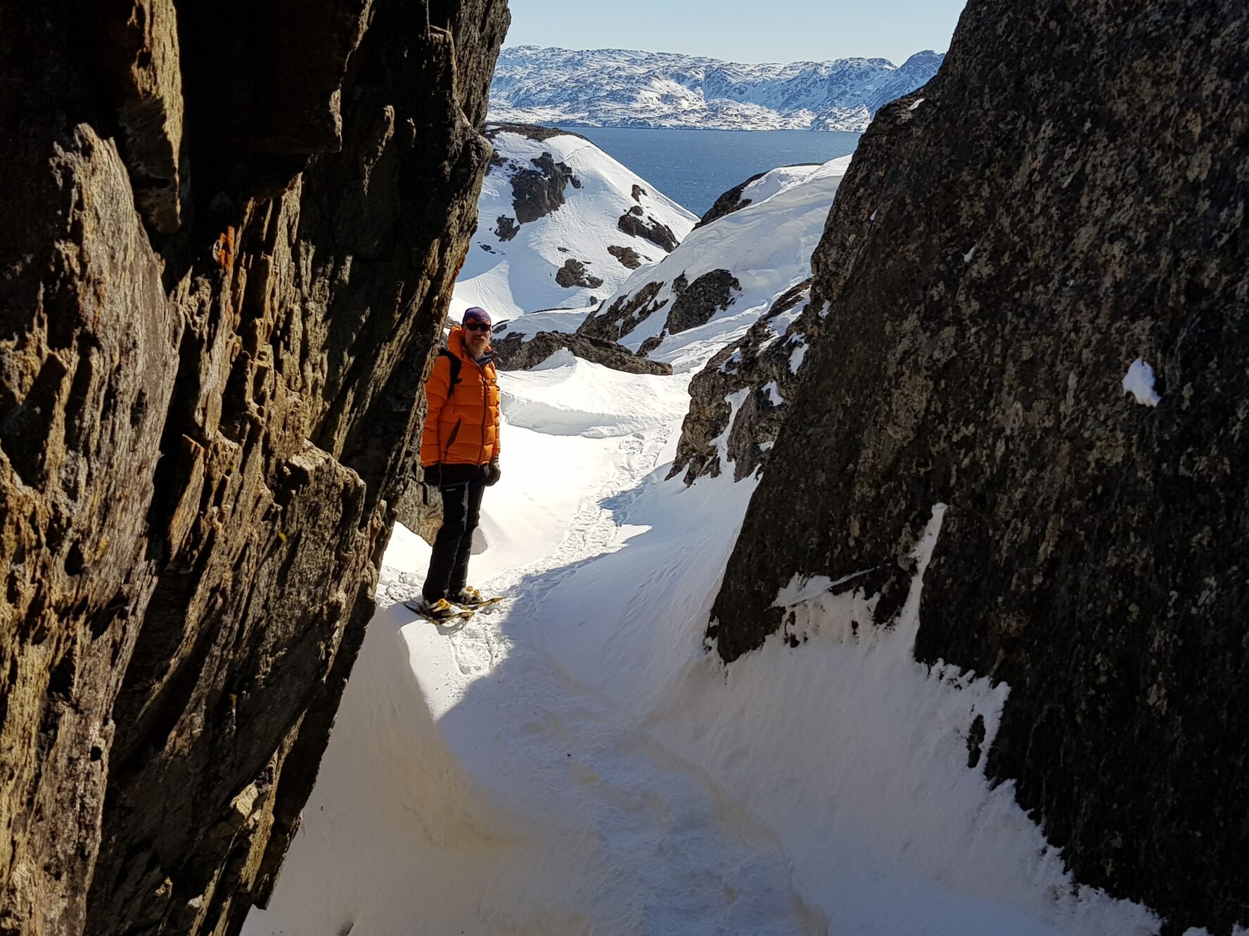 An explorer looking around