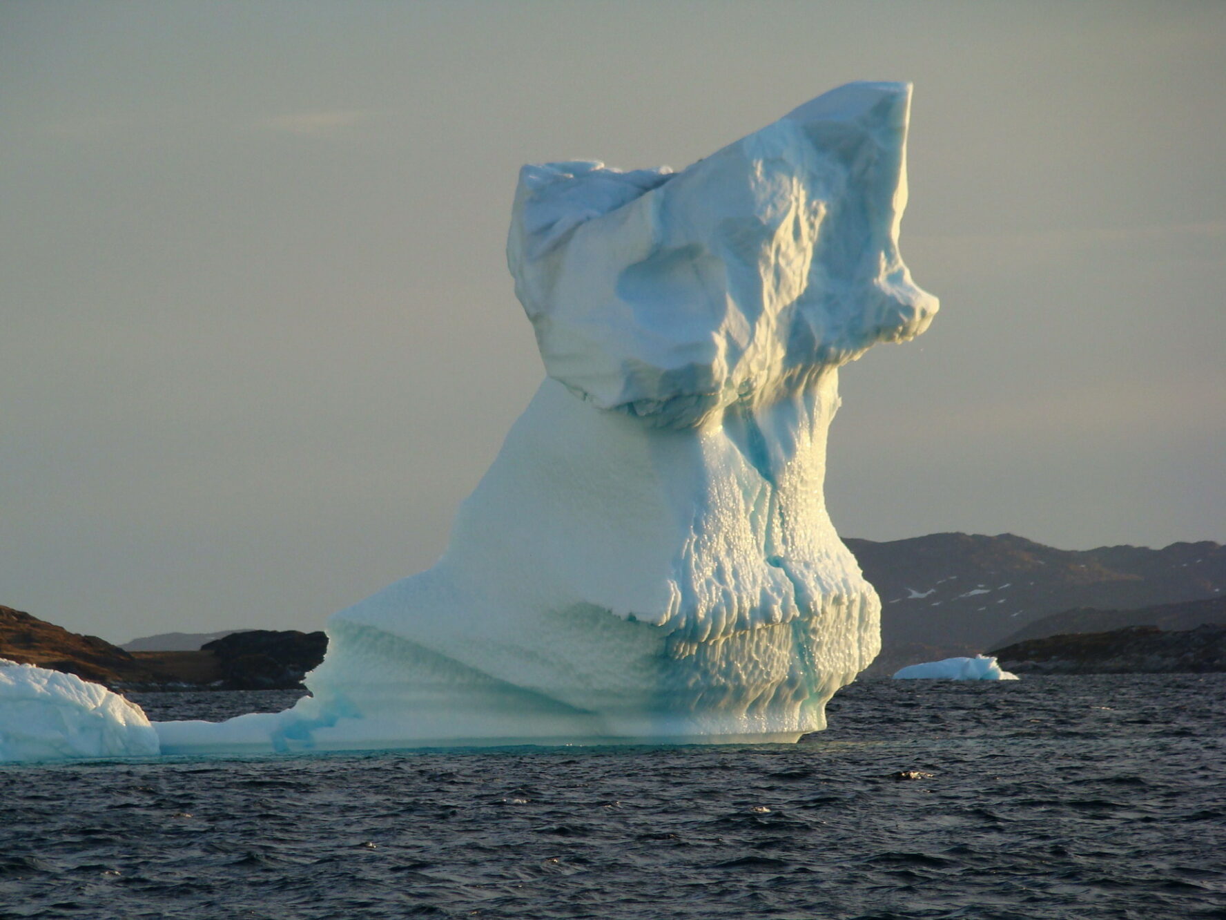 A big iceberg above the Arctic Circle