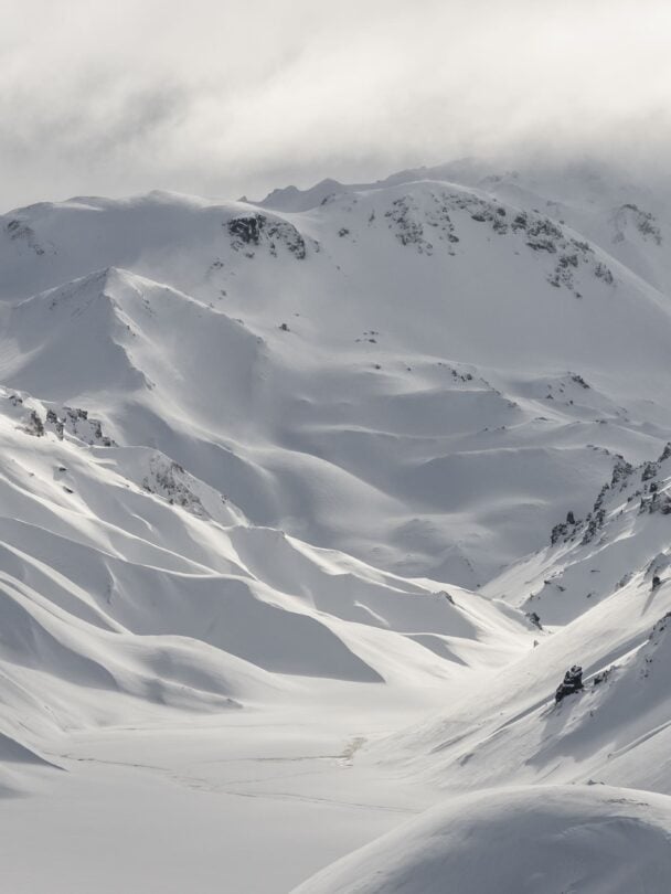 iceland winter four hikers
