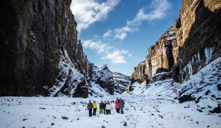 one happy group iceland winter