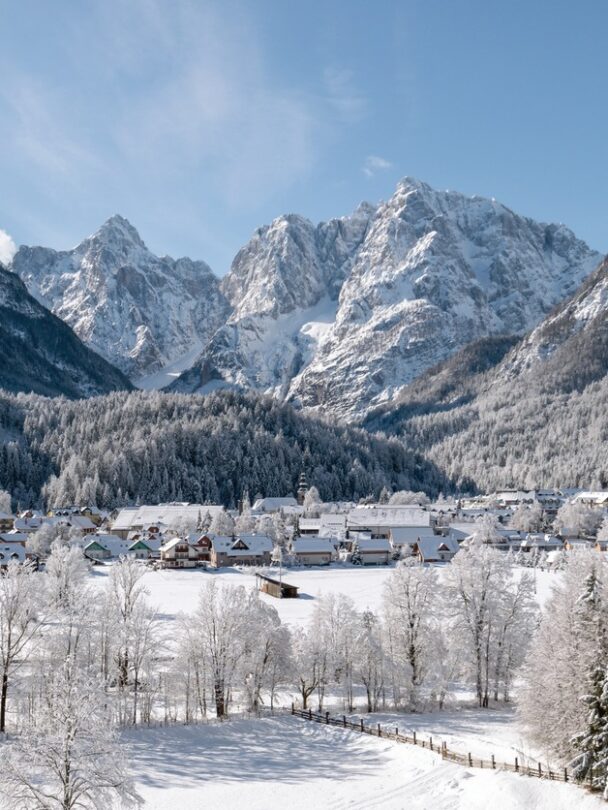 Advanced ice climbing in Kranjska Gora.