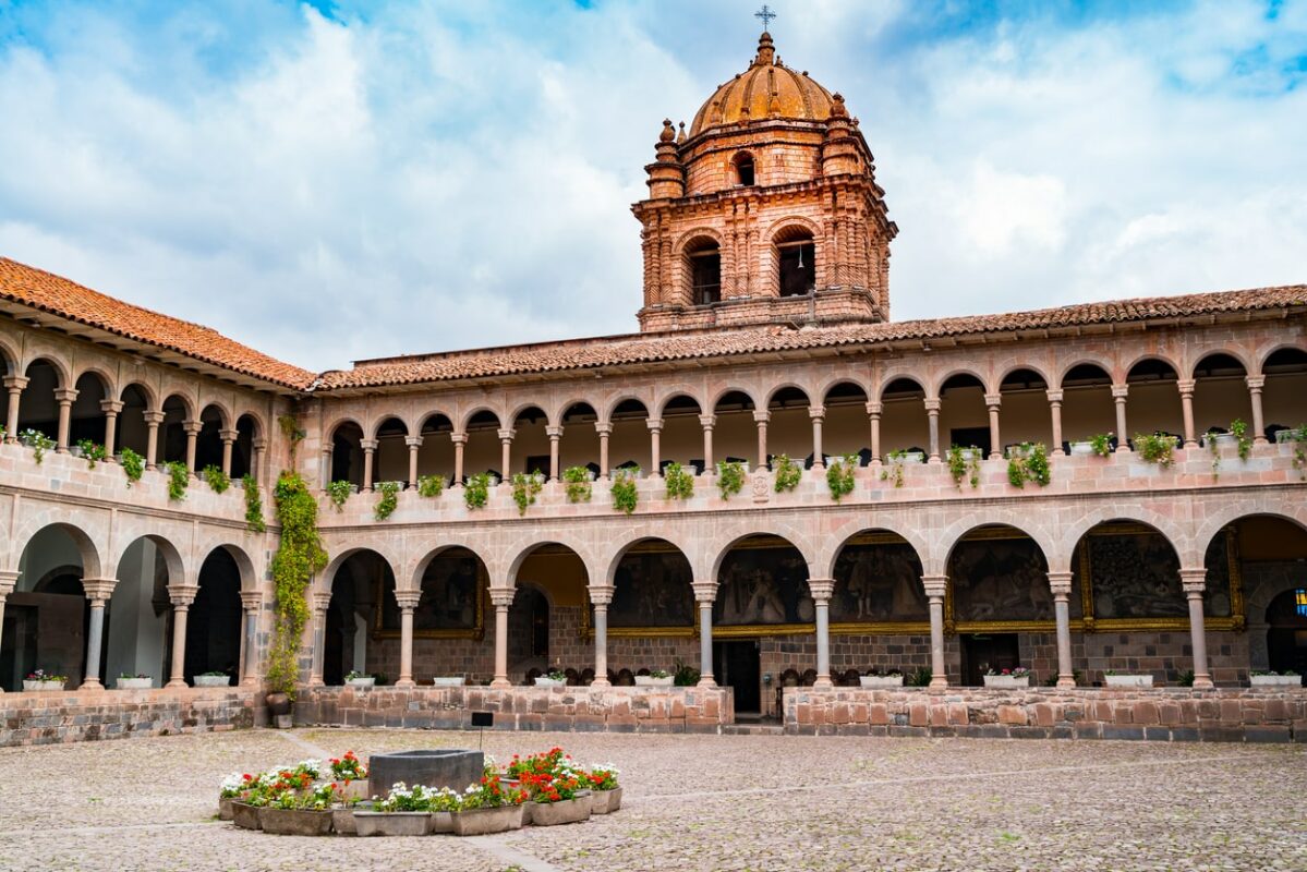 A church cloister in Cusco, Peru.