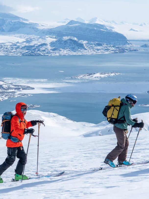 ski sail svalbard views