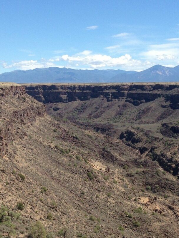 Rock climbing in New Mexico.