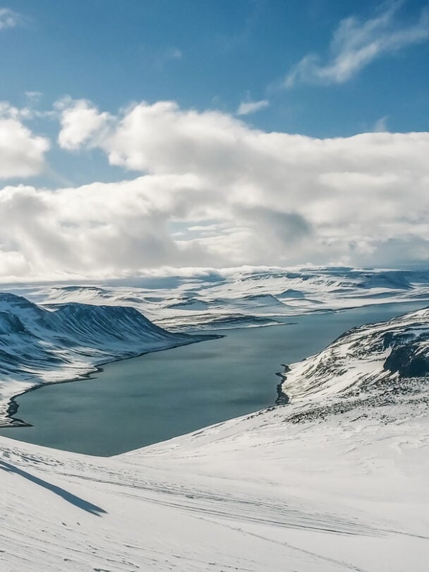 Alpine Ski Tour Adventure in North Iceland.