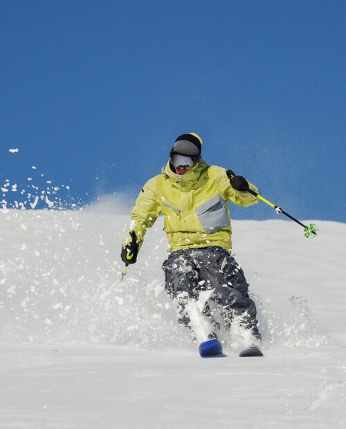 Backcountry skiing tour in Georgia.