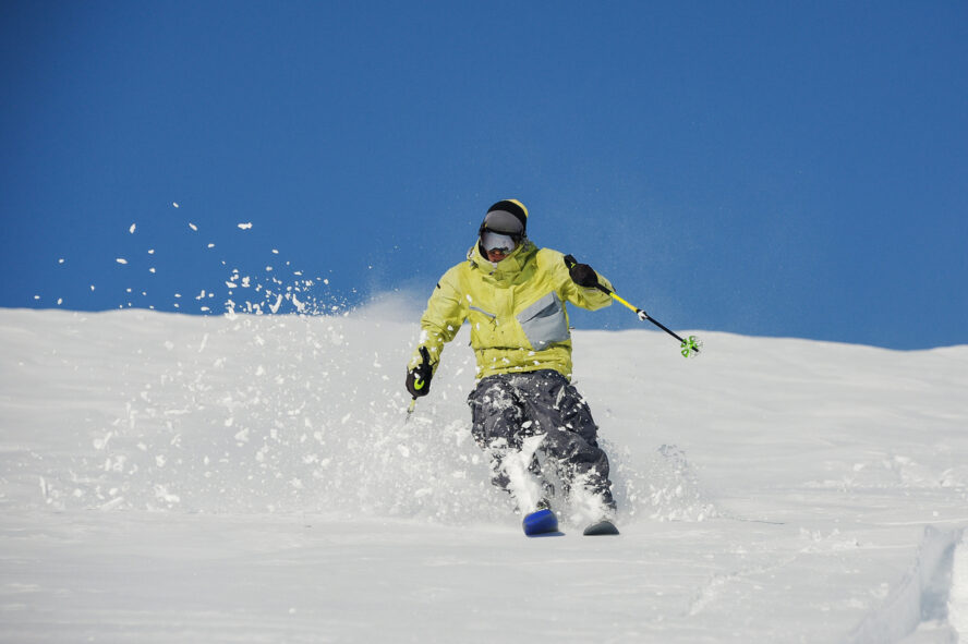 Backcountry skiing tour in Georgia.