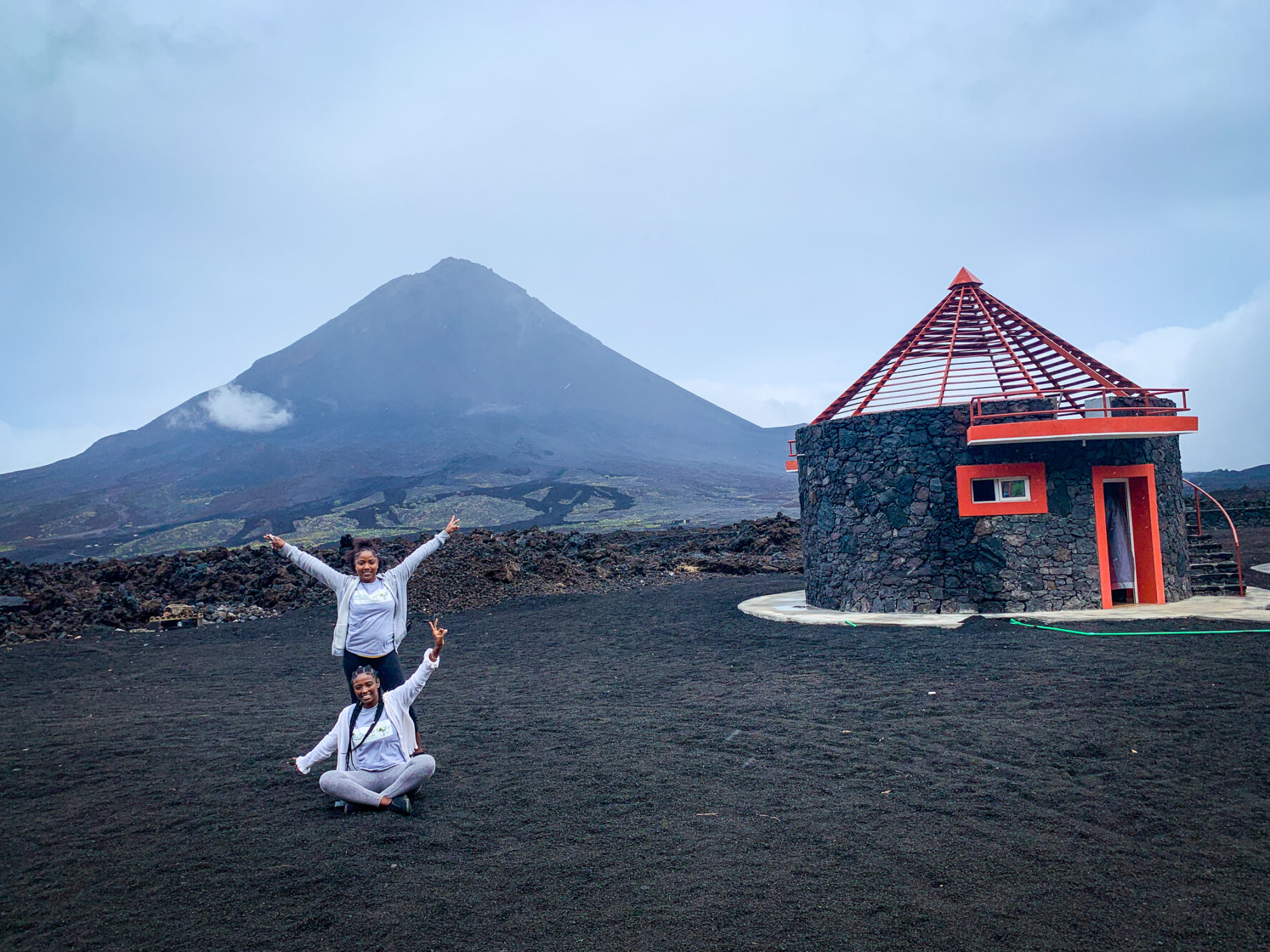 Bungalow below the Fogo volcano.