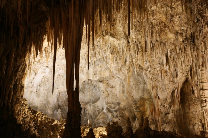 Caves in Velebit with stalactites