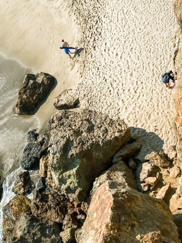 Guided rock climbing tour in Malibu.