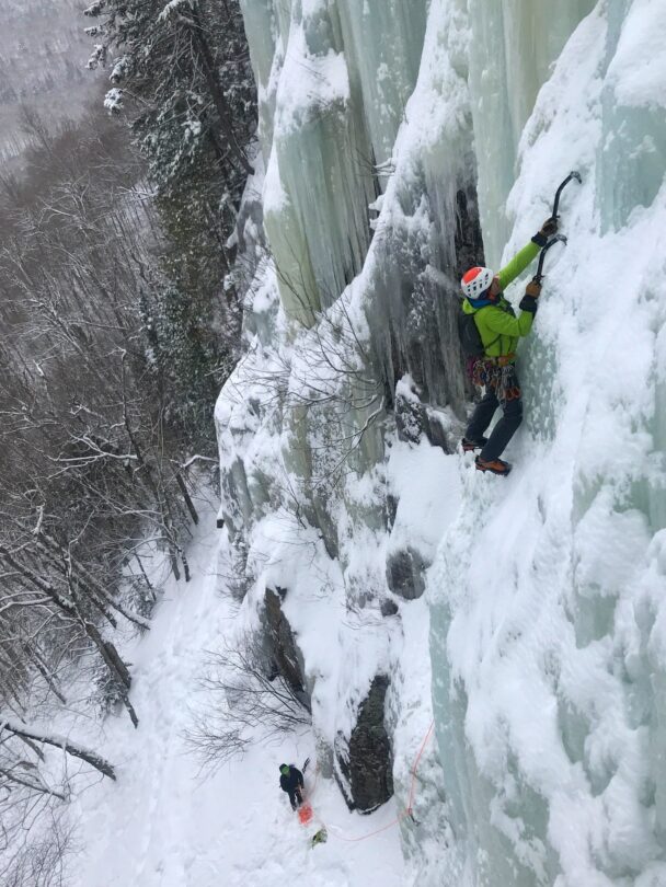 Ice Climbing at Franconia Notch and Crawford Notch, NH