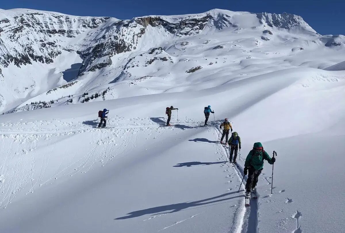 Golden skiers backcountry