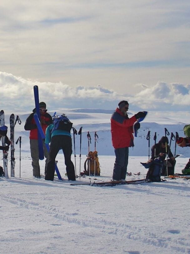 Alpine Ski Tour Adventure in North Iceland.